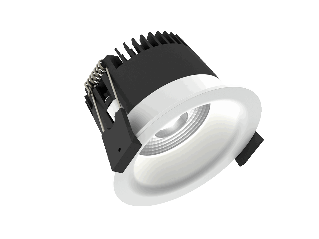 Linea 75 is a downlight with 800Lm, 4000K, CRI 93, 10.1W. Beam angle 40°, Triac dimmable, finish Matt white RAL 9016, IP44/IP20.