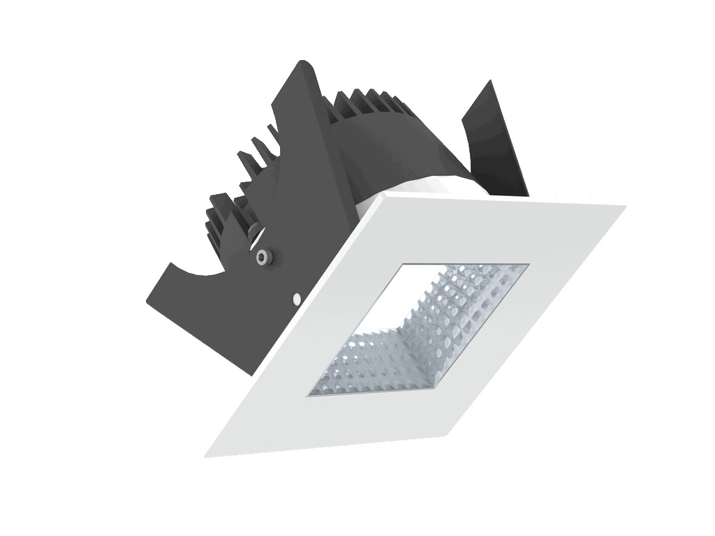 Quad 75 is een downlight met 800Lm, 2700K, CRI 93, 10,5W. Bundelhoek 80°, Triac-dimbaar, afwerking Matt white RAL 9016, IP65/IP20.