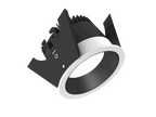 Strada 75 is a downlight with 800Lm, 3000K, CRI 93, 10.3W. Beam angle 80°, Triac dimmable, finish White/Black, IP44/IP20.