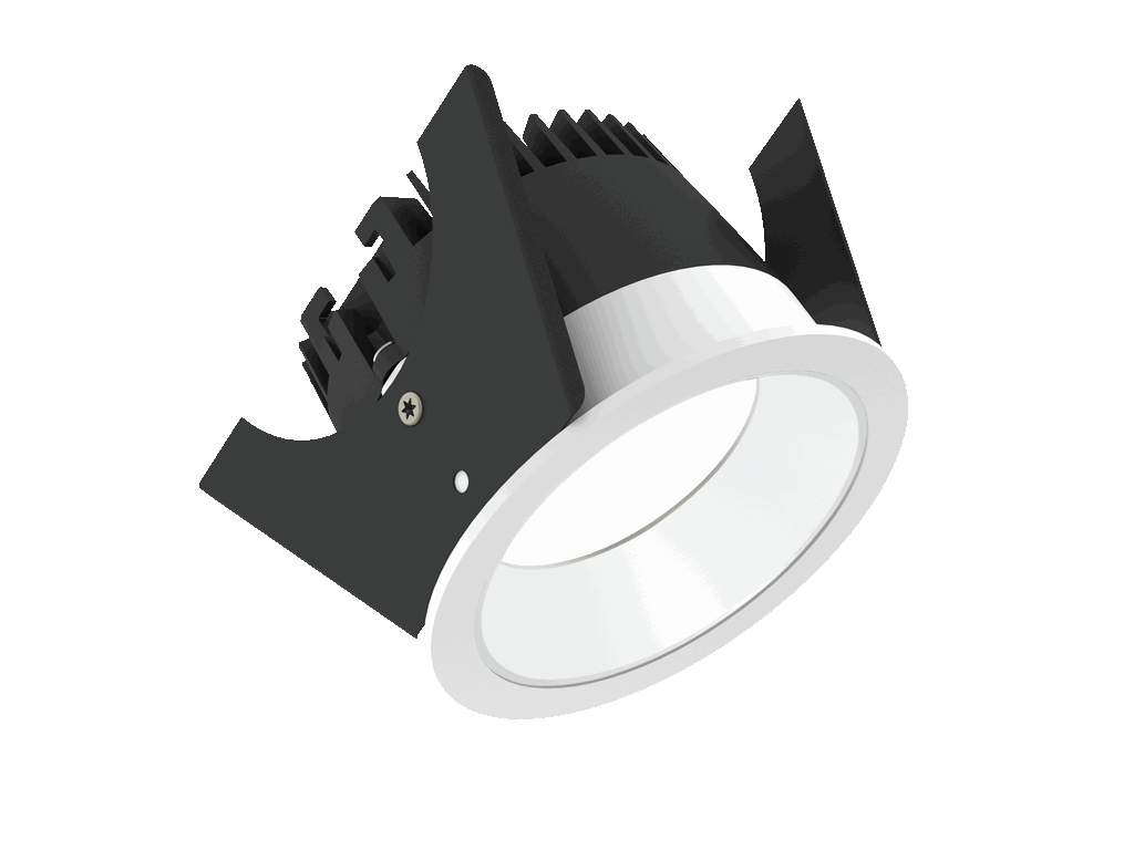 Strada 75 is een downlight met 800Lm, 2200-3000K, CRI 93, 10,3W. Bundelhoek 80°, Triac-dimbaar, afwerking White/White, IP44/IP20.
