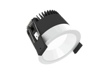 Strada 75 is een downlight met 800Lm, 2700K, CRI 93, 10,5W. Bundelhoek 80°, Triac-dimbaar, afwerking White/White, IP44/IP20.