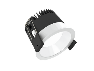 Strada 75 is een downlight met 800Lm, 2700K, CRI 93, 10,5W. Bundelhoek 80°, Triac-dimbaar, afwerking White/White, IP44/IP20.