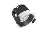 Strada 75 is een downlight met 800Lm, 2700K, CRI 93, 10,5W. Bundelhoek 40°, Triac-dimbaar, afwerking White/Black, IP44/IP20.