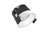 Strada 75 is a downlight with 800Lm, 2700K, CRI 93, 10.5W. Beam angle 40°, Triac dimmable, finish White/White, IP44/IP20.