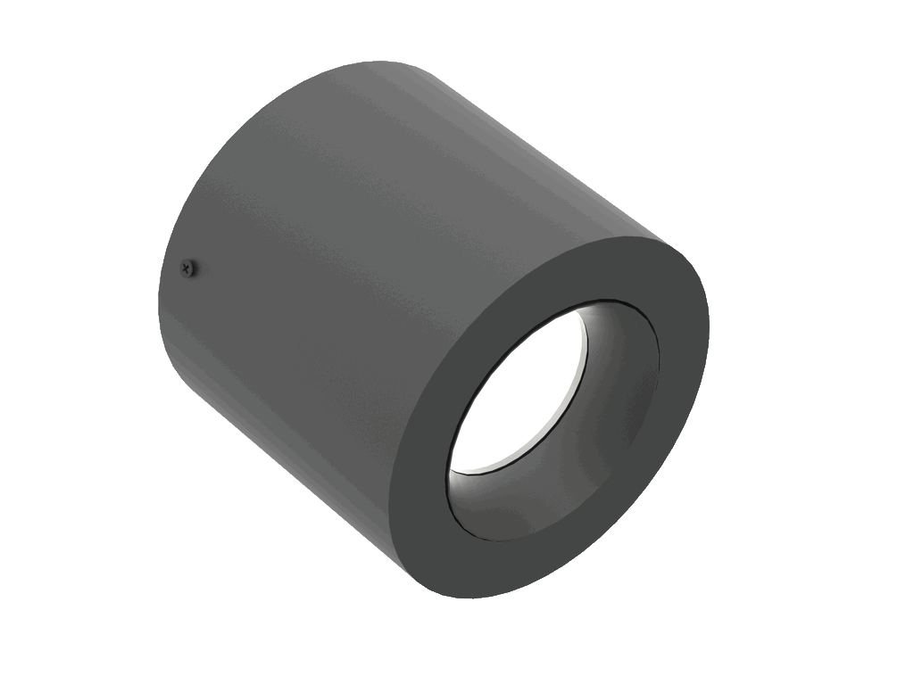 Vector 100 is a ceiling luminaire with 800Lm, 2700K, CRI 93, 10.5W. Beam angle 80°, Triac dimmable, finish Black/Black, IP20.