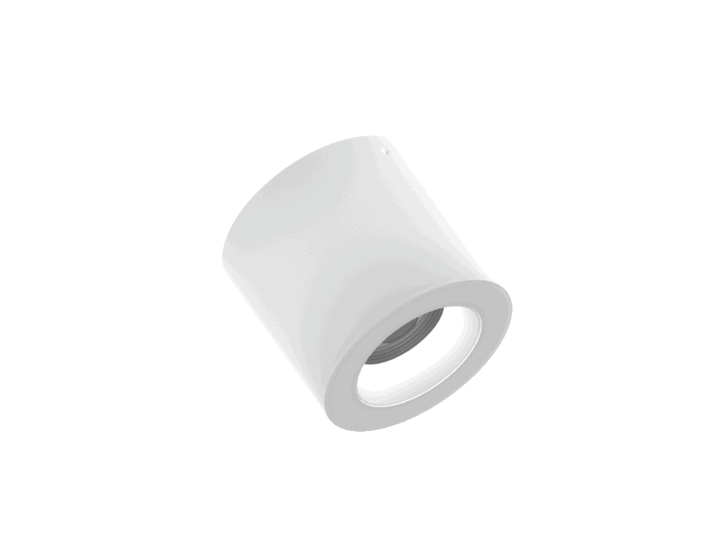 Vector 100 is een plafondarmatuur met 800Lm, 2200-3000K, CRI 93, 10,3W. Bundelhoek 40°, Triac-dimbaar, afwerking White/White, IP20.