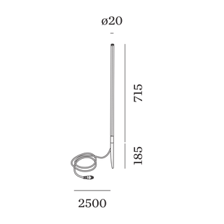 REED 2.0 ronde opbouwvloerspot LED 2700K