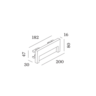 RETO OUTDOOR 2.0 applique encastrée linéaire LED 3000K