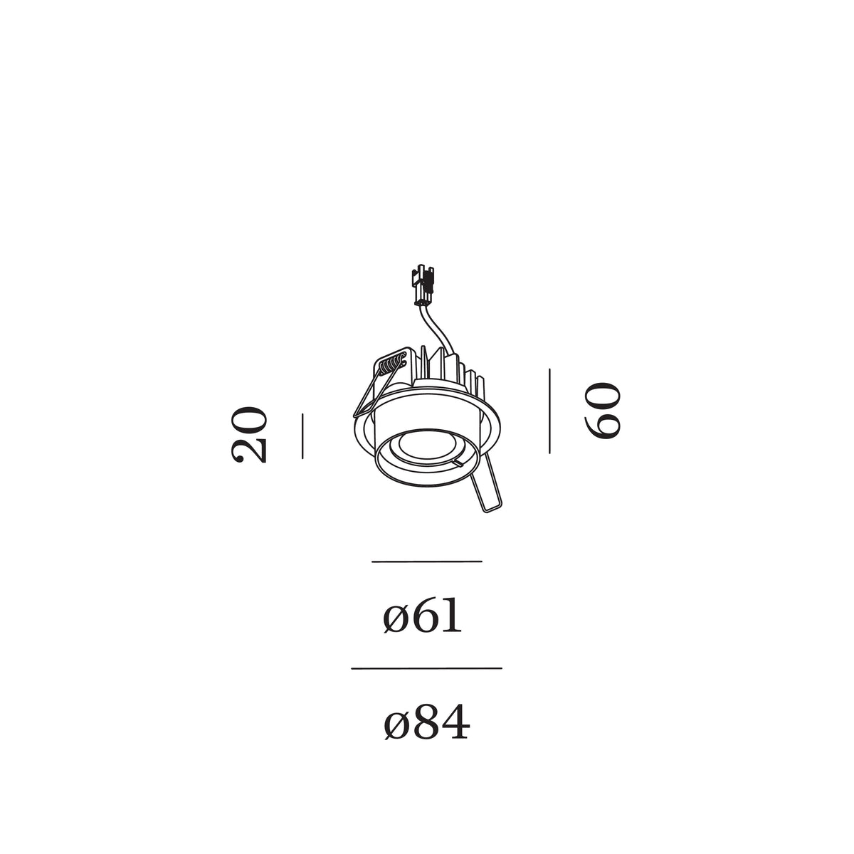 Wever & Ducré RINI SNEAK IP44 1.0 LED spot semi-encastrable – disponible en 2 couleurs