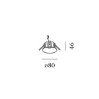 Wever & Ducré RONY ADJUST petit 1.0 spot encastrable orientable – disponible en 3 couleurs – ressorts à fil