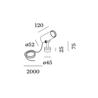 STIPO 2.0 borne extérieure ronde LED 3000K