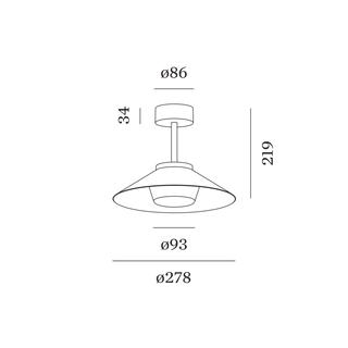 TRADORA IP65 1.0 ronde plafondlamp LED 2700K