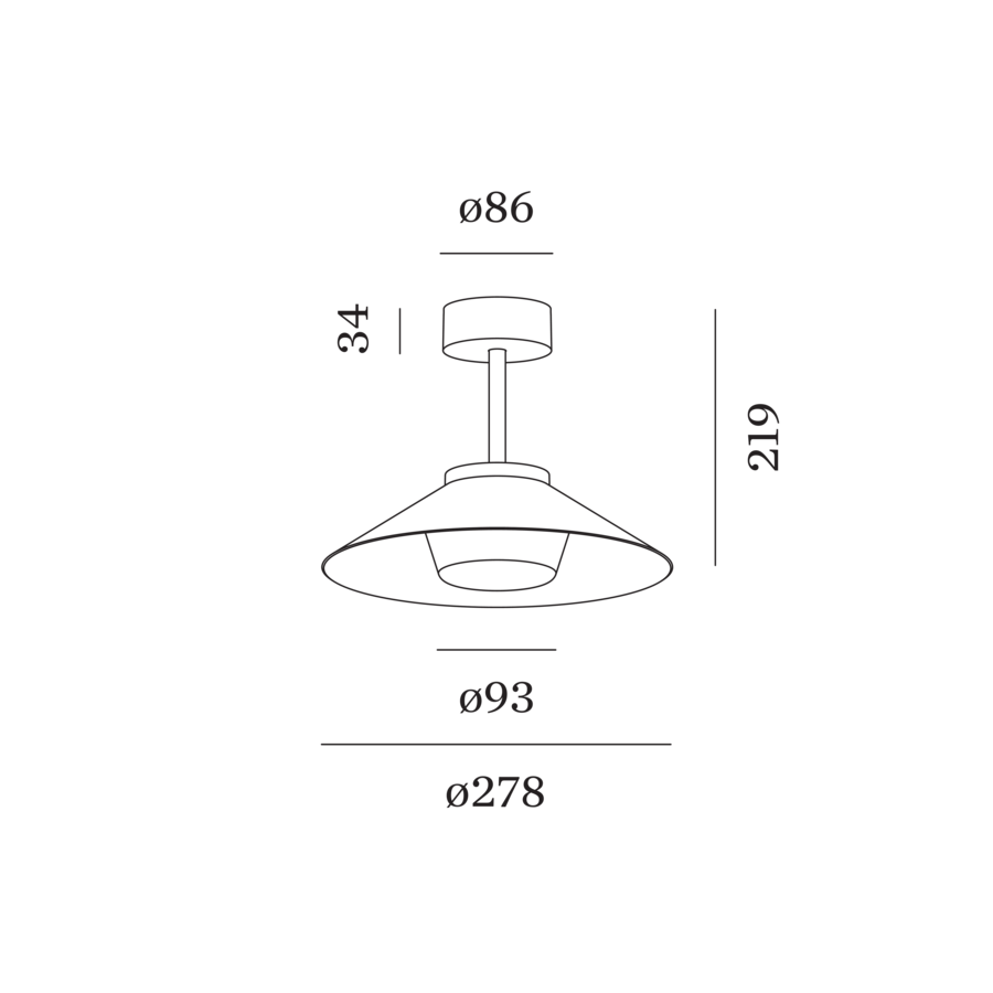 TRADORA IP65 1.0 ronde plafondlamp LED 2700K