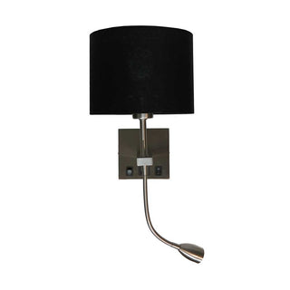Quad USB wall light with reading light