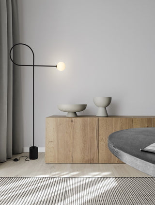 Lampadaire Dedalo G9, noir