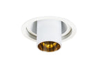 Spot encastré Aureole Long Tube GU10, noir