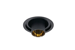 Spot encastré Aureole Long Tube GU10, noir