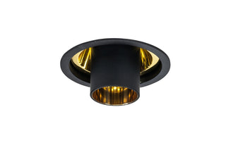Spot encastré Aureole Long Tube Gold Reflector GU10, blanc
