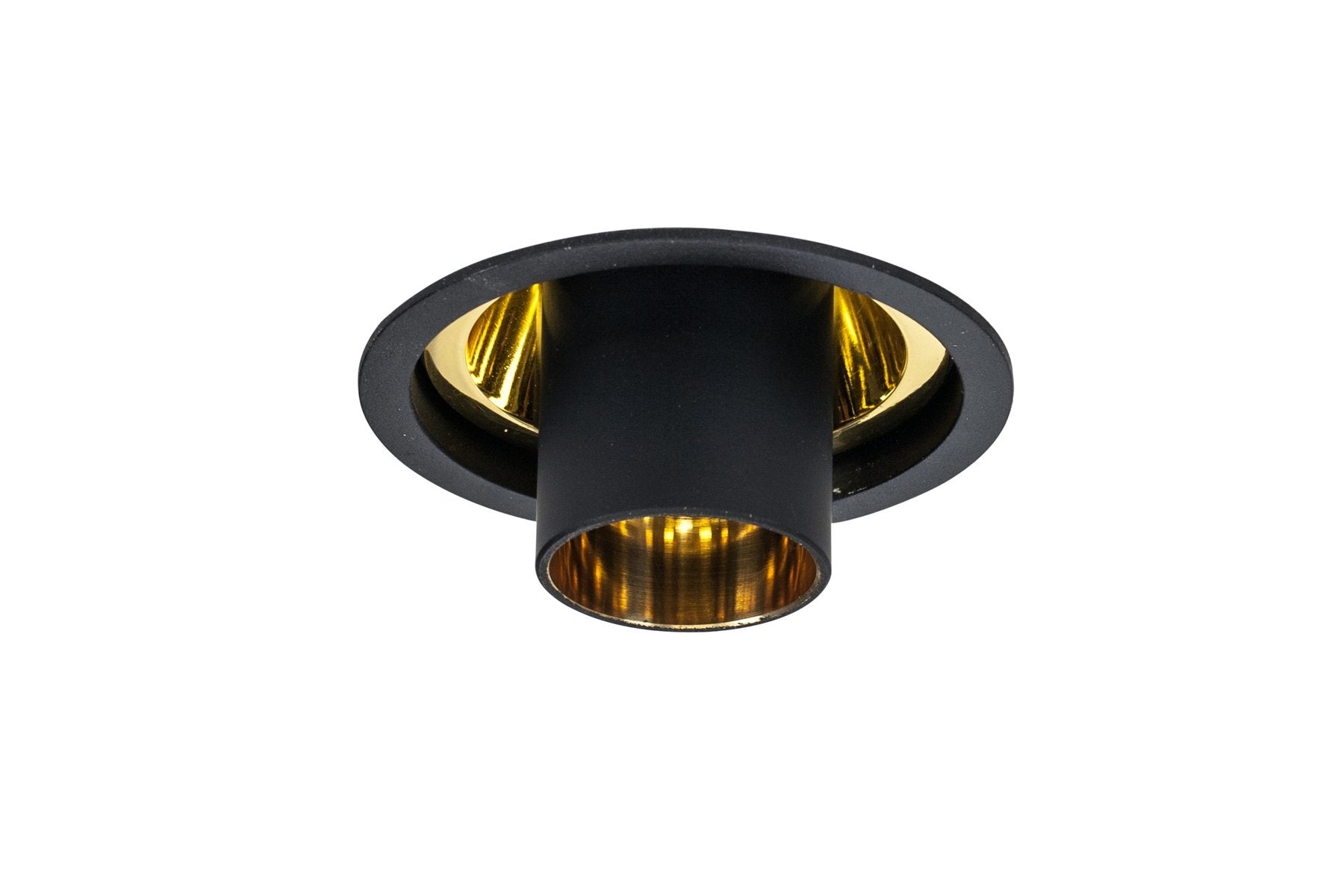 Spot encastré Aureole Long Tube Gold Reflector GU10, blanc