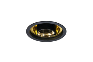 Inbouwspot Aureole Short Tube Gold Reflector GU10, wit