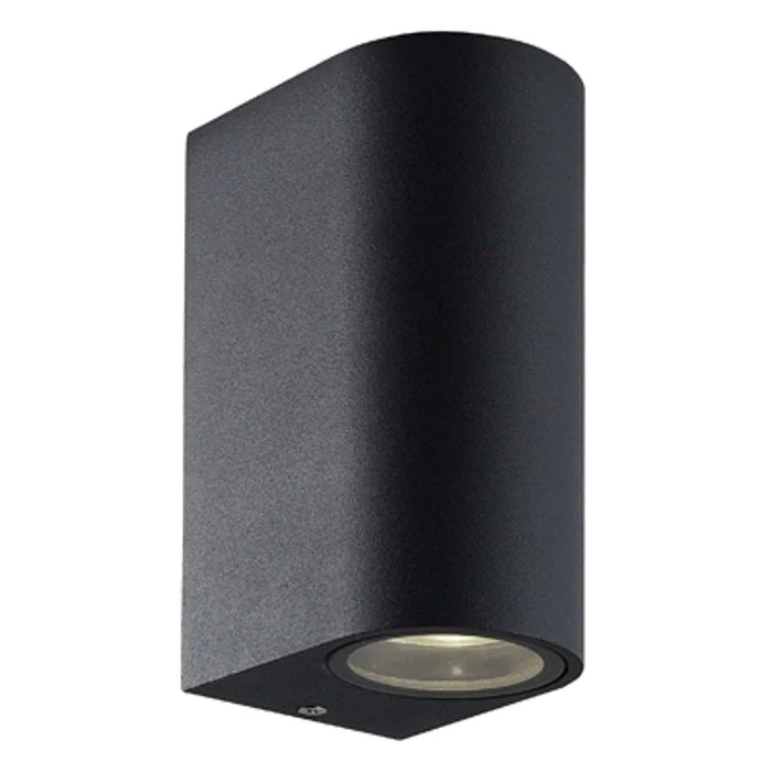 Cube R up-down wandlamp zwart GU10 IP44