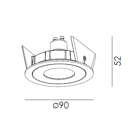 Clickfit Rim Flat Luminaire encastré
