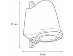 Wandlamp buiten Balume Wall, chroom