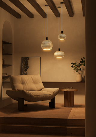 LED Floating Bamboo globe 180 brons 5W