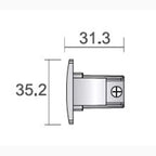 A-Track 3-Phase End cap