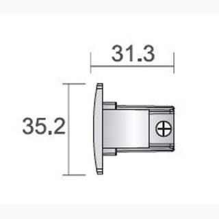 A-Track 3-Phase End cap
