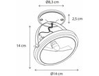 Opbouwspot Centonze Mounted Base, chroom