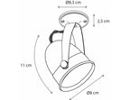 Opbouwspot Comète Mounted Base, chroom