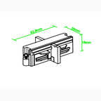 A-Track 1-Phase 180° Connector