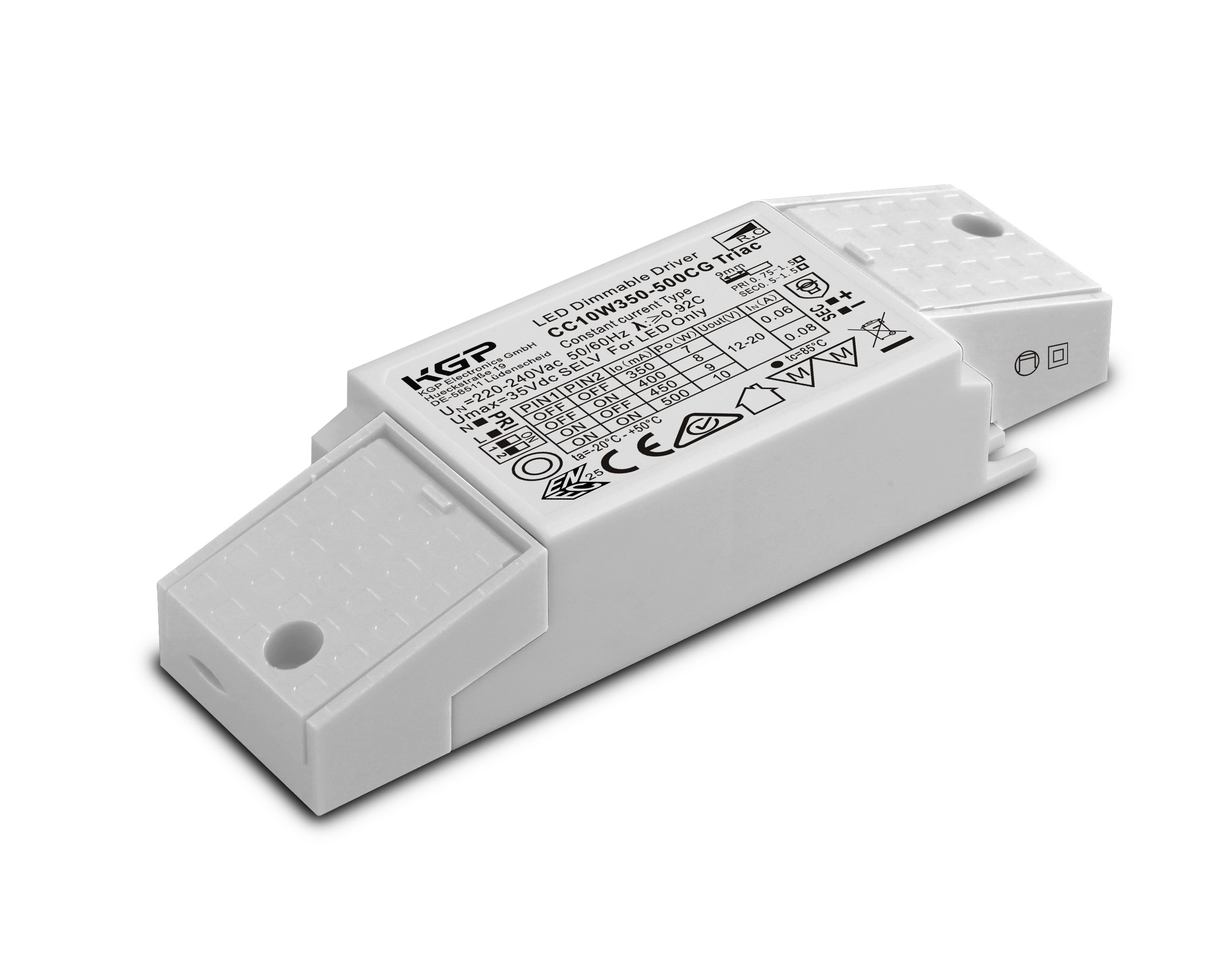Dimbare LED-driver 350-500mA 10W
