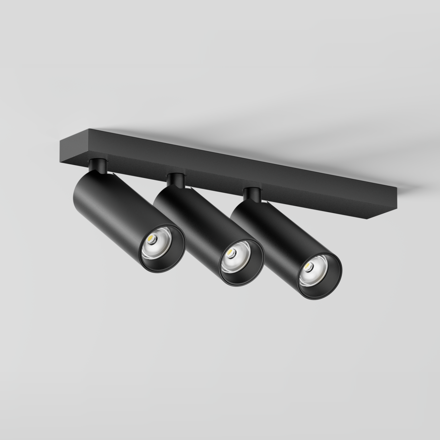 Tuup Slim asymmetrisch 3 plafondspot GU10