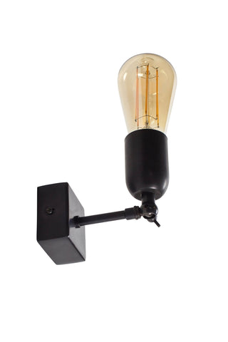 Wandlamp Filou ON Square Base Wall, geborsteld nikkel