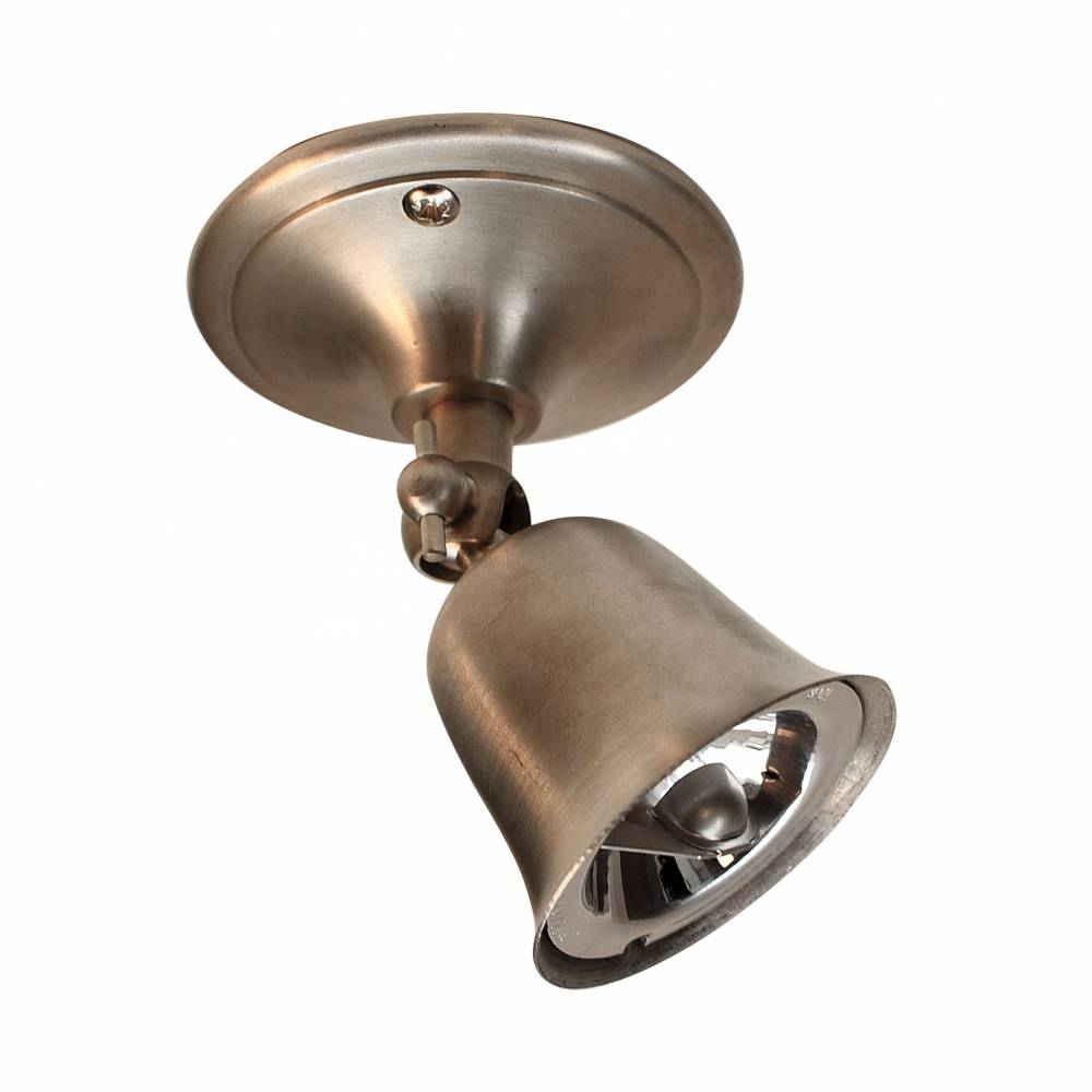 Surface-mounted spot Fleure Mounted Base, brushed nickel
