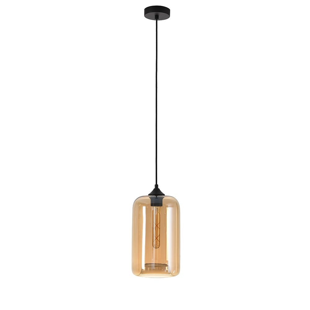 Hanglamp Botany Amber Glas