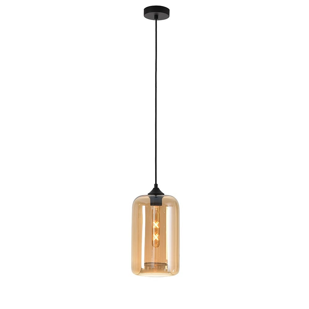 Hanglamp Botany Amber Glas