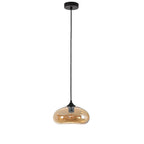 Pendant lamp Paradise ‚Äì amber glass