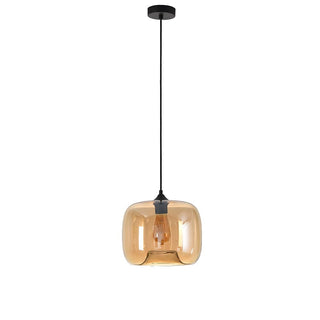 Pendant lamp Preston amber glass 24cm