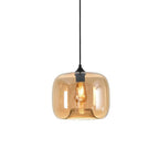 Pendant lamp Preston amber glass 24cm