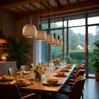 LED Floating Bamboo globe 300 bronze 6W