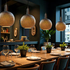 LED Floating Bamboo globe 300 bronze 6W