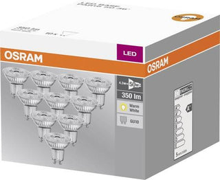 GU10 LED spot 4,3-50W warm wit - voordeelset 10 stuks