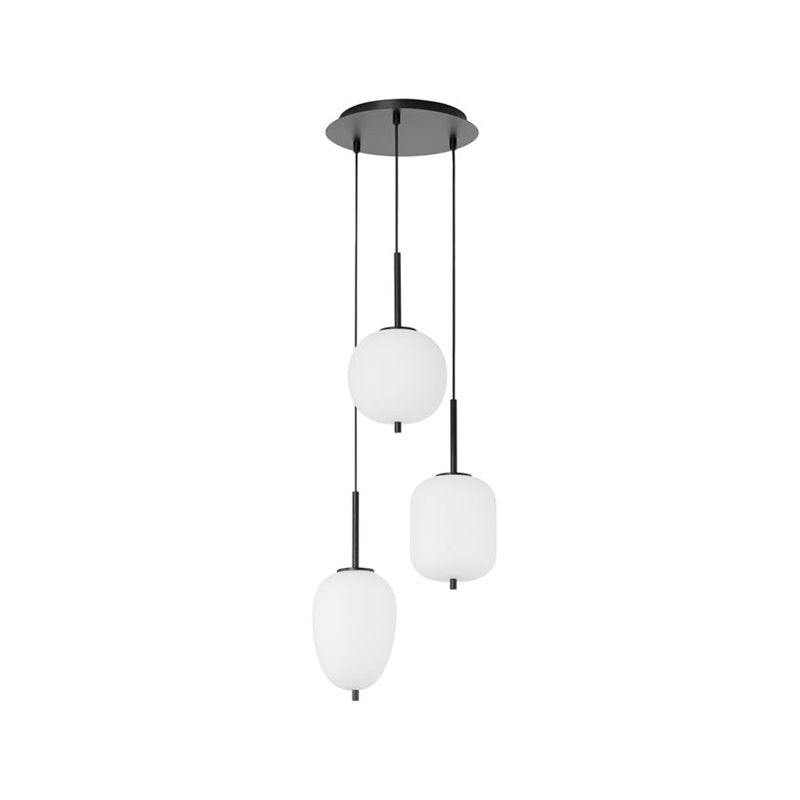 Suspension Lato 3xE14, noir