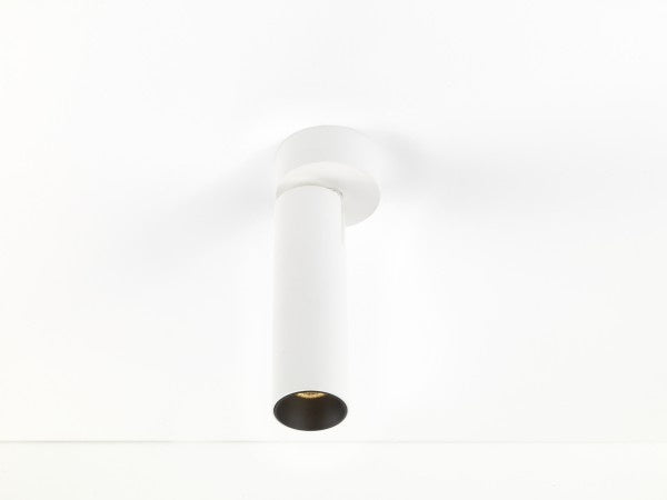 Opbouwspot Micro Tube L, zwart, 3000K
