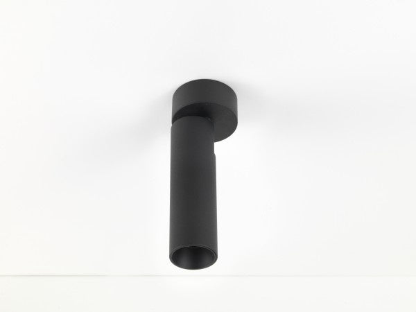 Opbouwspot Micro Tube L, zwart, 3000K