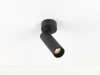 Opbouwspot Micro Tube L, zwart, 3000K