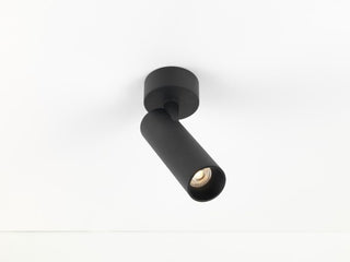 Opbouwspot Micro Tube L, zwart, 3000K